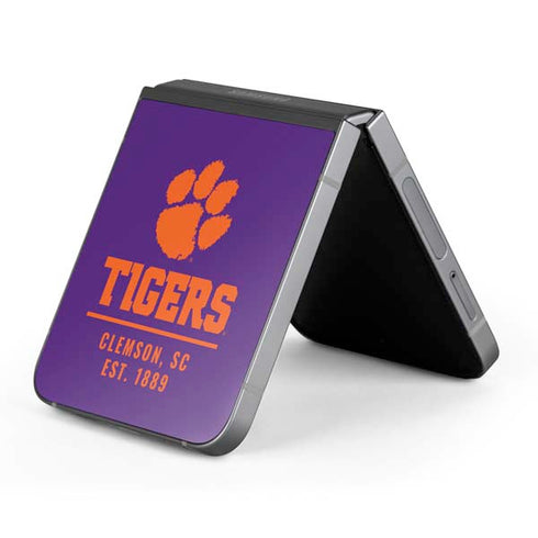 Clemson University Tigers Est 1889 Galaxy Z Flip6 Skin